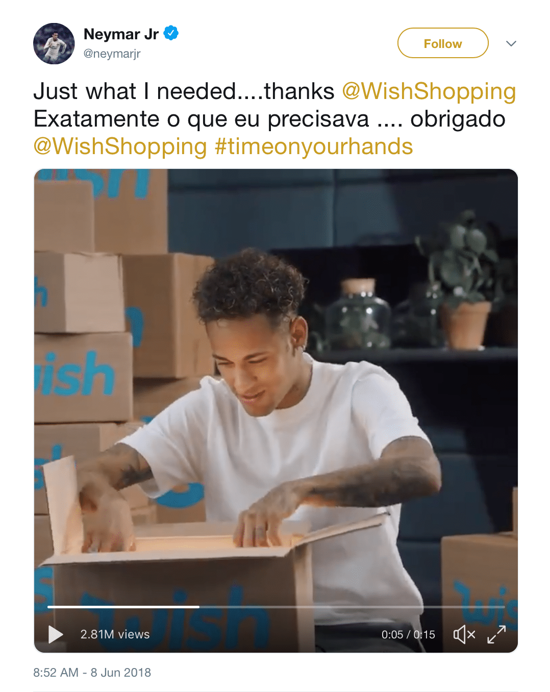 Neymar for Wish