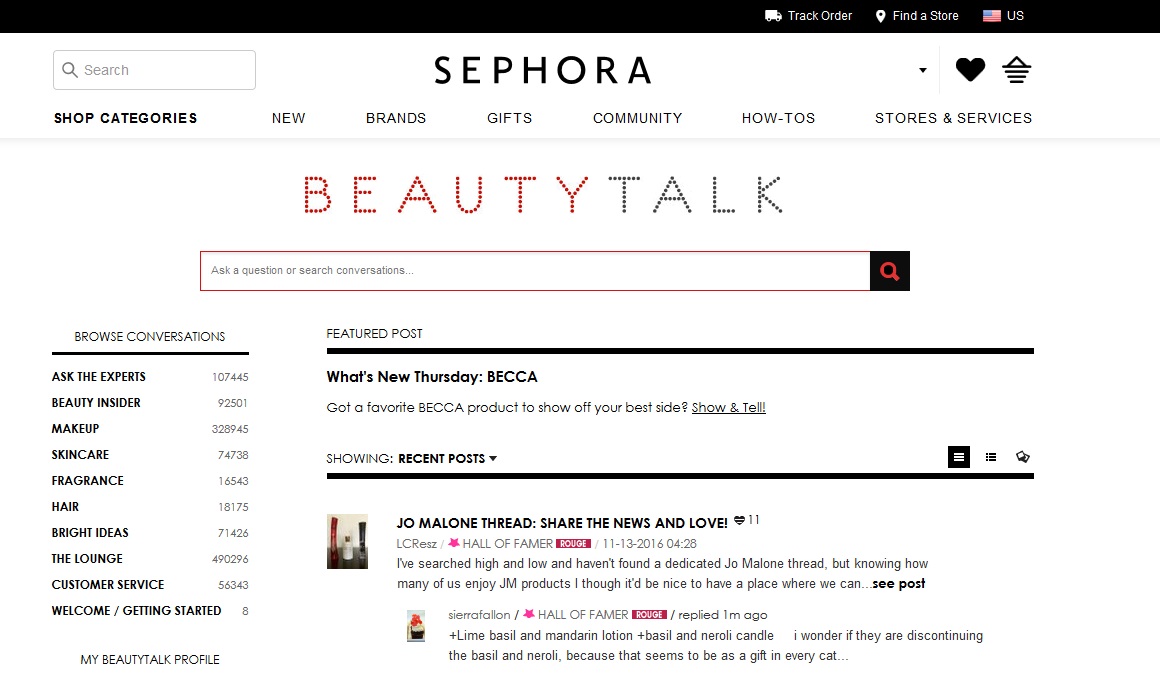 Sephora Beauty Talk