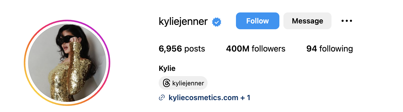 Mega Influencer Kylie Jenner